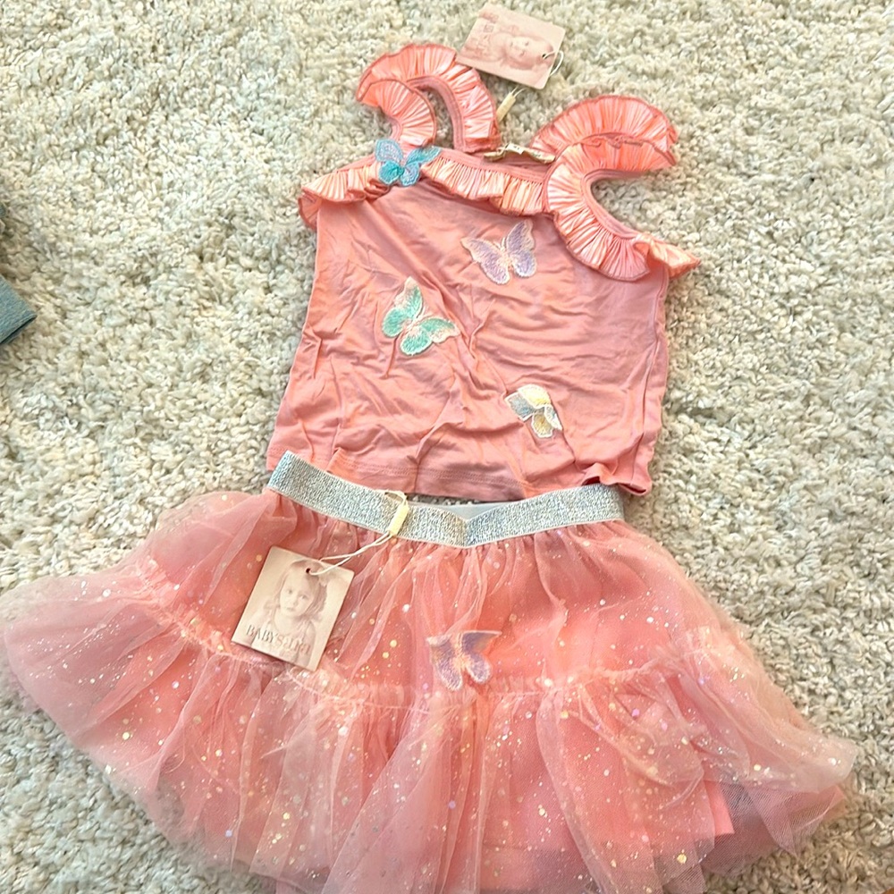Baby Sara tank & skirt, both new with tags, size 3
